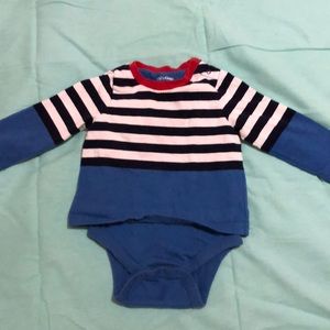 Baby GAP striped double layer bodysuit